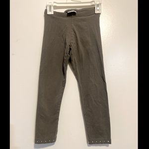 Jumping Beans. Girls size 6. Gray leggings with rhinestones at the bottom.